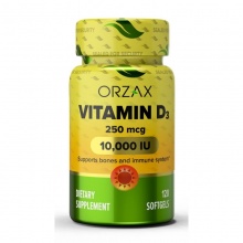  Orzax Vitamin D-3 10000 120 