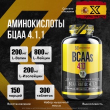  HX Nutrition Premium BCAA 4:1:1 300 